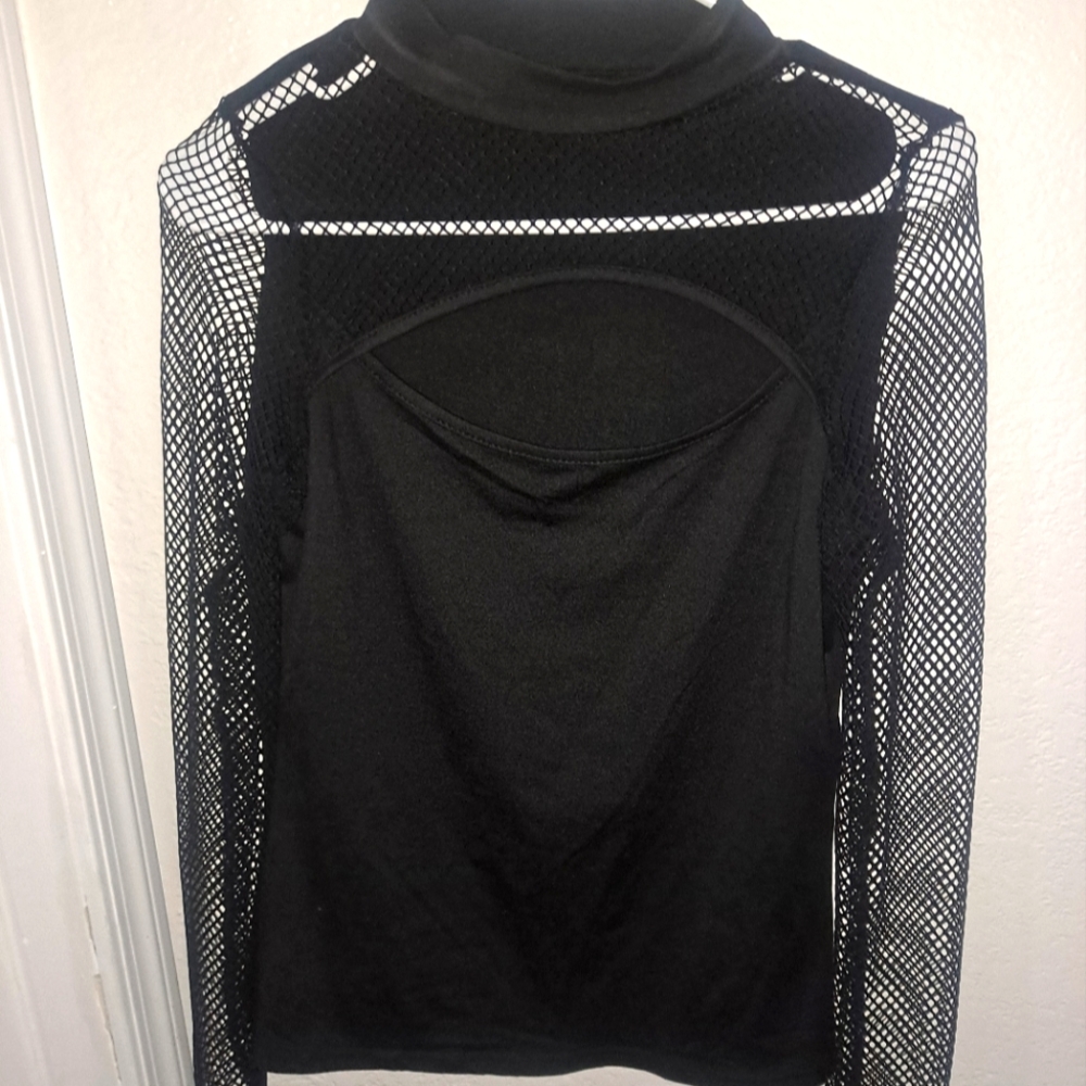 Black long sleeve blouse
